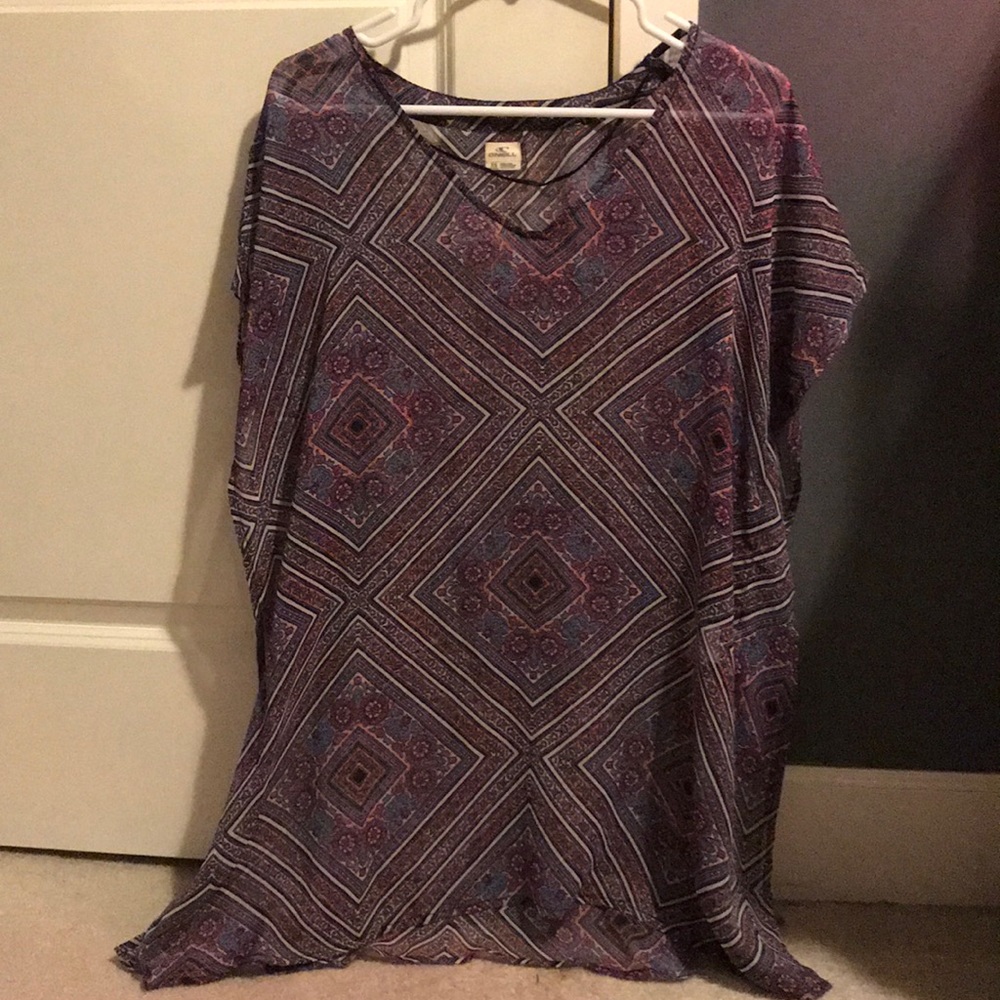 Print swimsuit cover up